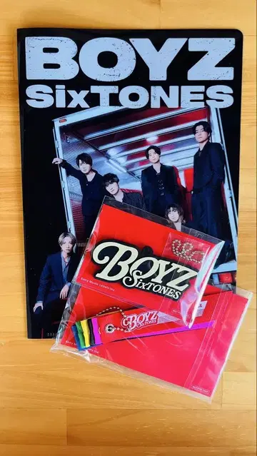[미개봉] SixTONES BOYZ 키링/클리어 파일