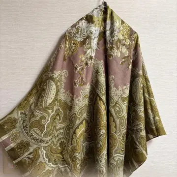 ETRO 에트로 대판 스톨 페이즐리 꽃무늬 정사각형
