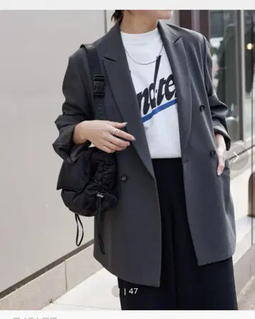 저널 스탠다드 2024 FW 울 라이크 스트레치 자켓 36