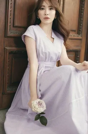 Her lip to 스트라이프 코튼 Blend Summer Dress