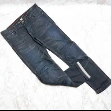 데미지 가공 슬림핏 데님 팬츠 패드 부착 코미네 라이딩 2XL