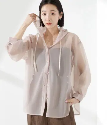 새상품 나노 유니버스 시어 후드 셔츠 후드티
