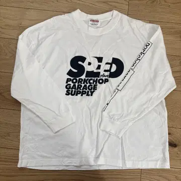 Porkchop Garage Supply 긴팔 티셔츠 화이트