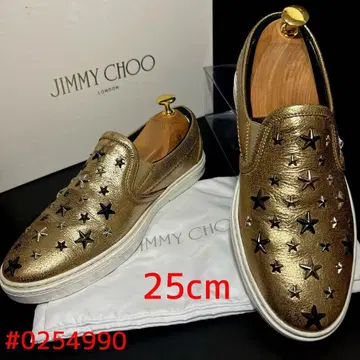 JIMMY CHOO 스타 스터드 스니커즈 슬립온 25cm