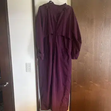 L.L.Bean 여성용 롱 코트 보라색 L 사이즈
