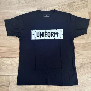 uniform experiment 블랙 티셔츠 사이즈 2