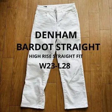 DENHAM 덴함 화이트 데님 BARDOT STRAIGHT W23