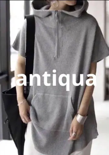 새상품급 [ antiqua ] 안티카 와플 하프 지퍼 후드티 완판템