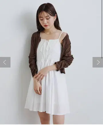 카스타네 웨이브 캐미 튜닉 화이트