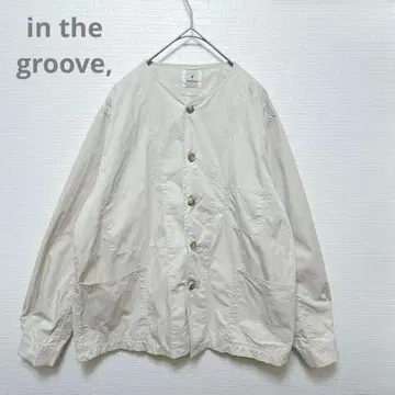 [ in the groove ] 인더그루브 노카라 자켓 베이지 F