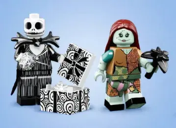 [미사용] 레고 미니피겨 디즈니2 잭 샐리 세트