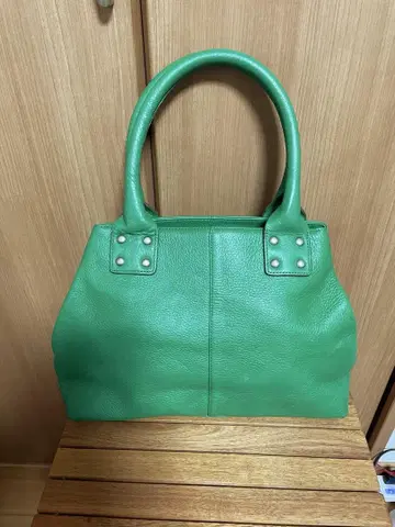 GAP 천연 가죽 핸드백 그린 미사용 새상품