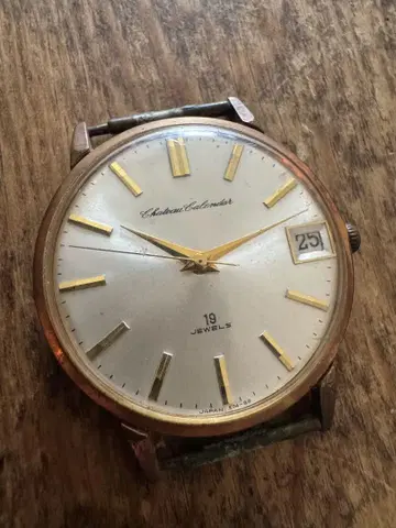 RICOH 타카노 샤토 달력 19석 손목시계 빈티지