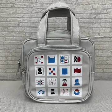 PICONE 기하학 무늬 회색 핸드백