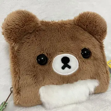 미사용품 차이로이코구마 봉제 인형 월렛 접이식 지갑 산엑스