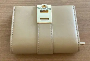 ferragamo 페라가모 반지갑 베이지 컴팩트