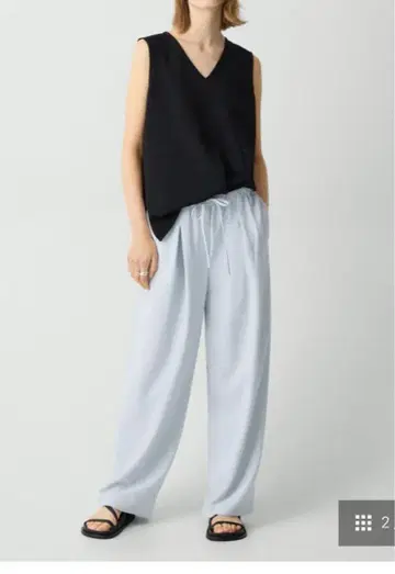 띠어리 2025 SS Admiral Crepe Pleated Pant