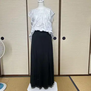 실크 롱 스커트
