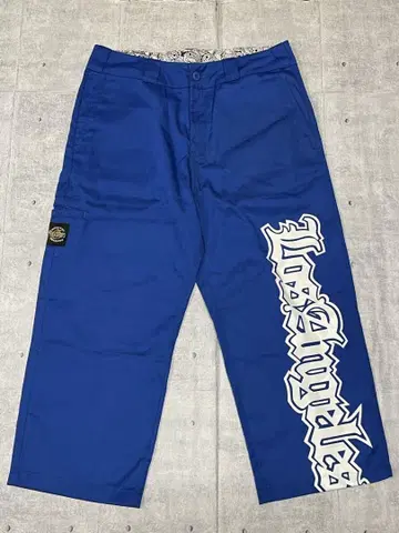 00s WESTSIDE 4 LIFE 워크 팬츠 빅 로고 자수 프린트
