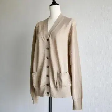 택 포함 BETOUPE 린넨 가디건 베이지 현행 모델