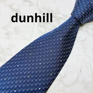 던힐 Dunhill 넥타이 블루 올 패턴 멋쟁이 신사 d패턴