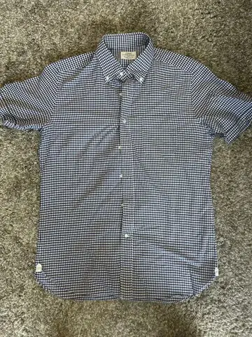 UNITED ARROWS 반팔 셔츠 XL 체크 무늬