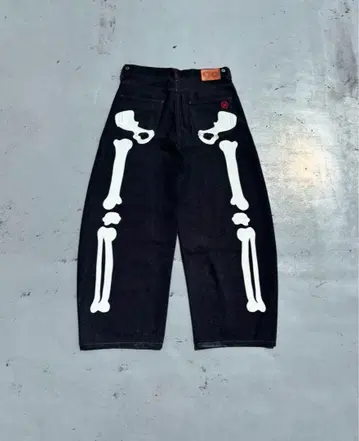 9090 Bone Rigid Denim Pants(White M)