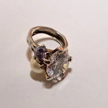 Silver 925 지르코니아 펄 반지 15호