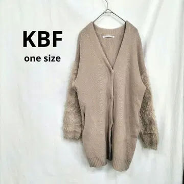 [KBF] 소매 몽글몽글 가디건 원사이즈 베이지