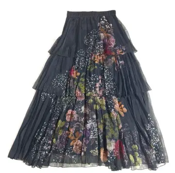 Ameri UND DARIA TIERED PLEATS SKIRT