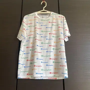 Champion 로고 프린트 티셔츠 L 사이즈