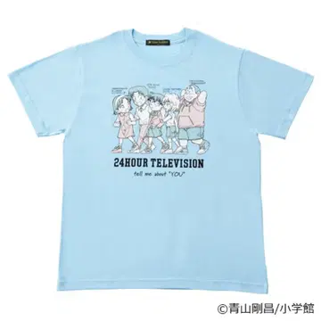 24 HOUR TELEVISION 티셔츠 스카이블루 S 사이즈