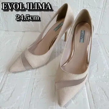 [새 상품] EVOL ILIMA 튤 펌프스 베이지 스웨이드 24.5cm