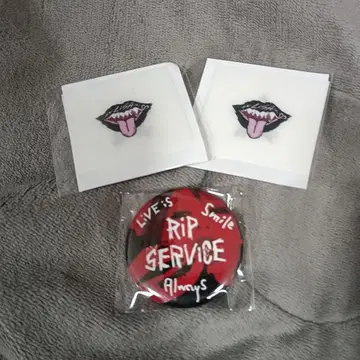 LiSA RiP SERViCE 가챠 타투씰 캔뱃지