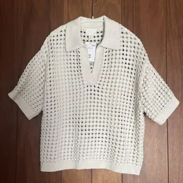 H&M 폴로 니트 반팔 S 미사용 새상품 택 포함 에이치앤엠
