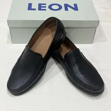 LEON 레온 가죽 슬립온 4100 블랙 26.5cm