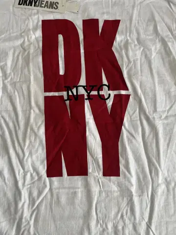 [DKNY] 레어 USA 90년대 새상품 뉴욕 프린트 싱글 스티치 티셔츠