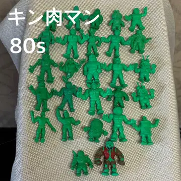 근육맨 지우개 모음 27개 마리포사 80년대 당시 물품 쇼와 레트로 R