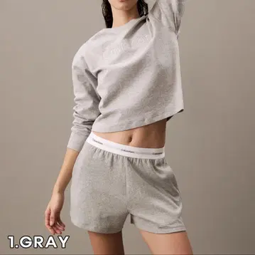 Calvin Klein 그레이 룸웨어 팬츠 S