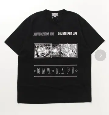 C.E CAV EMPT 반팔 프린트 티셔츠 블랙 L 사이즈