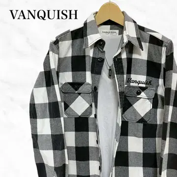 VANQUISH 체크 셔츠 긴팔 셔츠 일본제