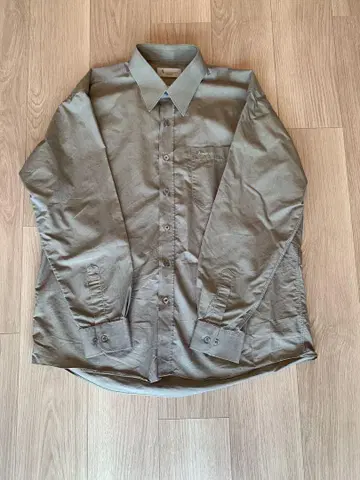 Aquascutum 그레이 긴팔 셔츠