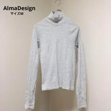 터틀넥 AlmaDesign 리브 엄지손가락 구멍