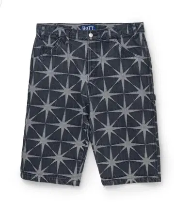 BoTT Sparkle Jacquard Denim Shorts black