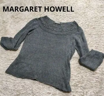 MARGARET HOWELL 마가렛호웰 얇은 소재 린넨 니트 긴팔