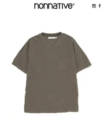 nonnative DWELLER S/S V NECK TEE 코튼 피케