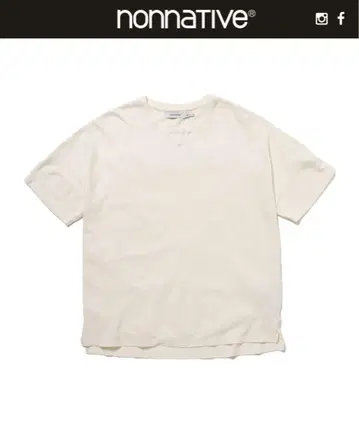 nonnative CLERK S/S T-NECK 티 C/L 피케 화이트