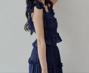 Chico 셔링 탱크+셔링 플레어 스커트