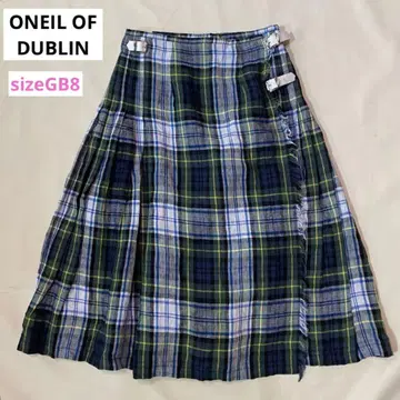 ONEIL OF DUBLIN 아코디언 퀼트 스커트 그린 계열