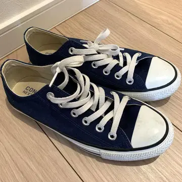 네이비 캔버스 스니커즈 로우컷 컨버스 스니커즈 24cm